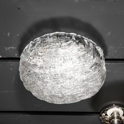 Carl Fagerlund Mid Century Modernist Glass Flush Mount by Carl Fagerlund for Orrefors