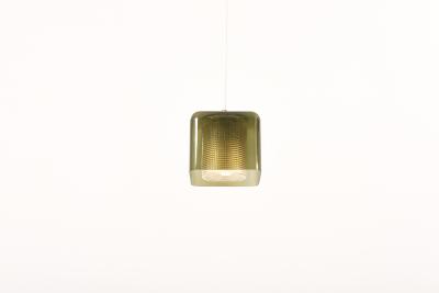 Carl Fagerlund Pair of Carl Fagerlund Pendant Lamps for Orrefors Sweden 1960s