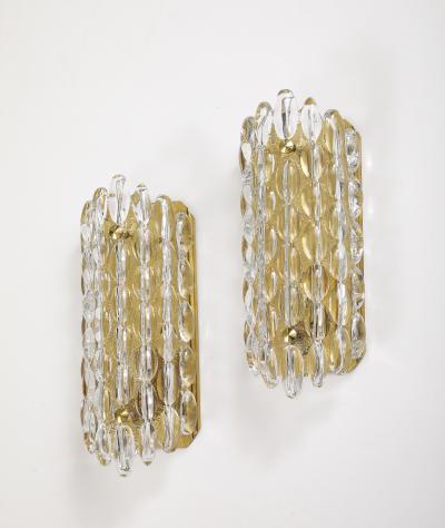 Carl Fagerlund Pair of Crystal Bubble Sconces by Carl Fagerlund for Orrefors 