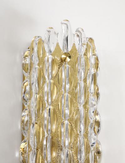 Carl Fagerlund Pair of Crystal Bubble Sconces by Carl Fagerlund for Orrefors 