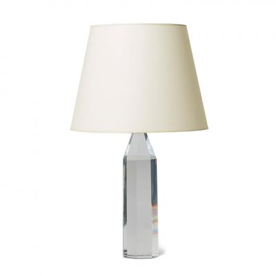 Carl Fagerlund Pair of Faceted Cut Crystal Table Lamps by Fagerlund for Orrefors