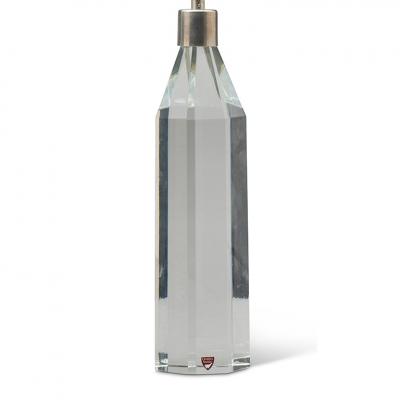 Carl Fagerlund Pair of Faceted Cut Crystal Table Lamps by Fagerlund for Orrefors