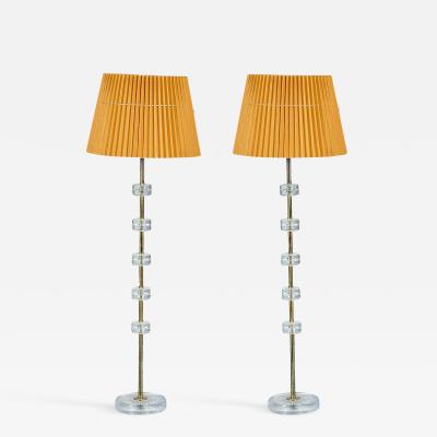 Carl Fagerlund Pair of Floor Lamps by Carl Fagerlund for Orrefors