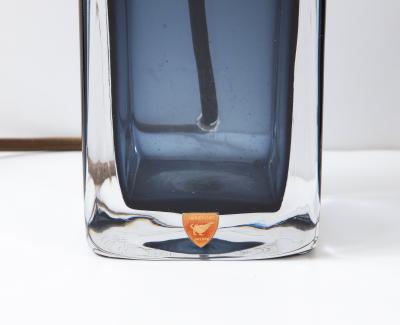 Carl Fagerlund Pair of Orrefors Sapphire Blue Lamps 