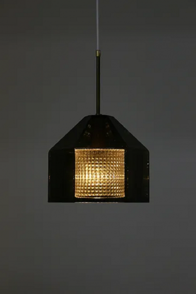 Carl Fagerlund Pair of Swedish Midcentury Pendants by Carl Fagerlund for Orrefors