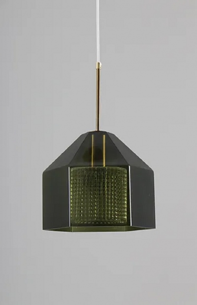 Carl Fagerlund Pair of Swedish Midcentury Pendants by Carl Fagerlund for Orrefors