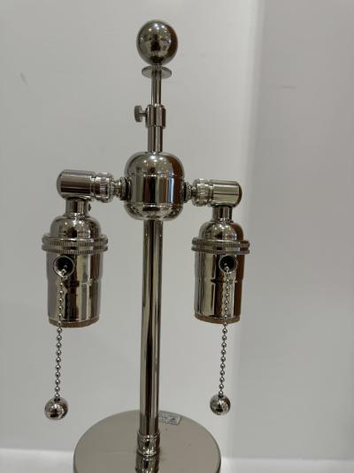 Carl Fagerlund Pair of1950s Swedish Crystal Orrefors Carl Fagerlund Mid Century Table Lamps