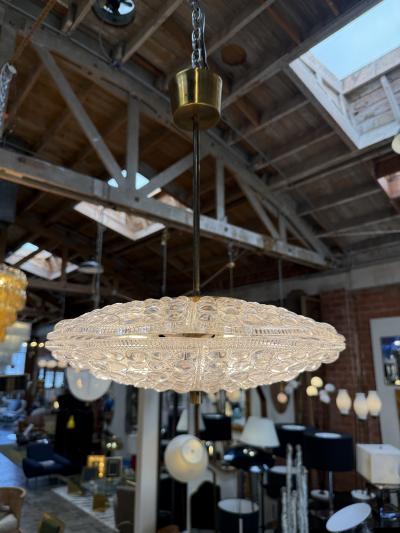 Carl Fagerlund Set of Carl Fagerlund for Orrefors Pendant Light for Lyfa Denmark 1960s