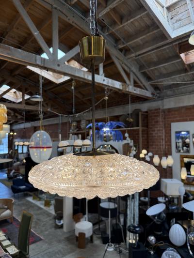 Carl Fagerlund Set of Carl Fagerlund for Orrefors Pendant Light for Lyfa Denmark 1960s
