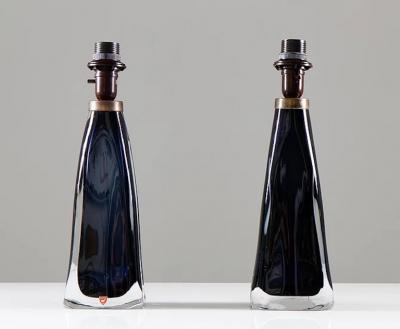 Carl Fagerlund Swedish Midcentury Table Lamps by Carl Fagerlund for Orrefors