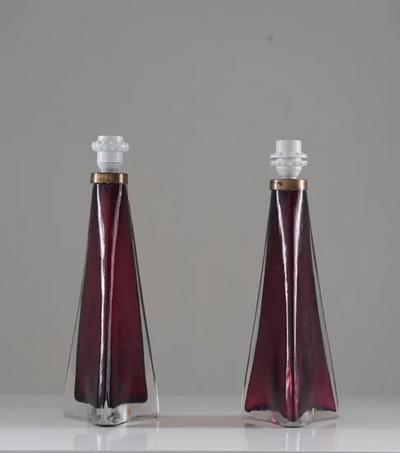 Carl Fagerlund Swedish Midcentury Table Lamps by Carl Fagerlund for Orrefors