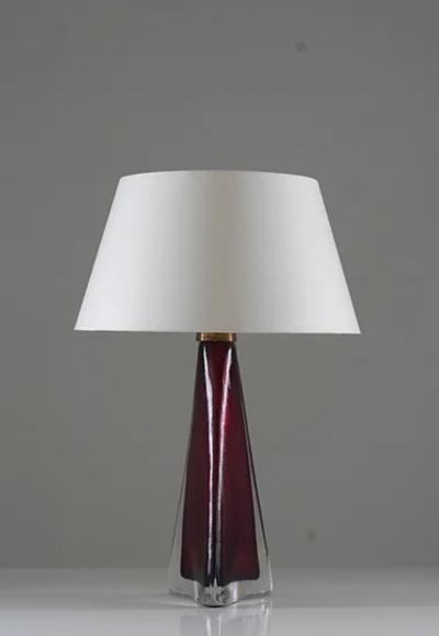 Carl Fagerlund Swedish Midcentury Table Lamps by Carl Fagerlund for Orrefors