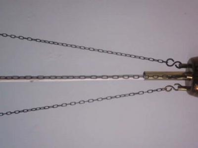 Carl Fagerlund Swedish Modern Double Ring Glass Pendant by Carl Fagerlund for Orrefors