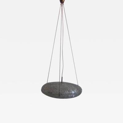 Carl Fagerlund Swedish Modern Double Ring Glass Pendant by Carl Fagerlund for Orrefors