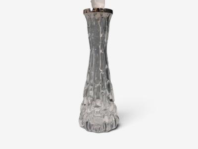 Carl Fagerlund Table Lamps Textured Glass Chrome Sweden 1960s