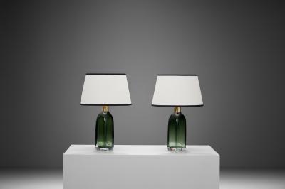 Carl Fagerlund Table Lamps by Carl Fagerlund for Orrefors Sweden 20th Century