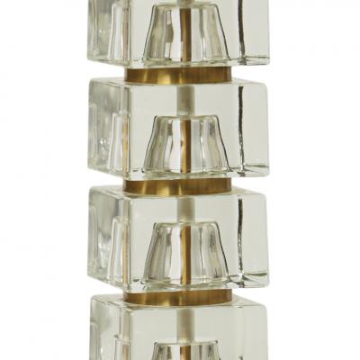 Carl Fagerlund Table lamp with glass blocks assemblage by Carl Fagerlund