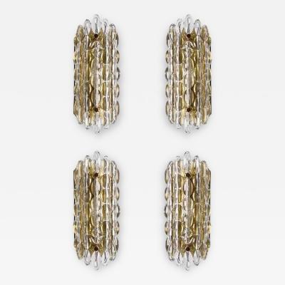 Carl Fagerlund Wall Lights by Carl Fagerlund for Orrefors Sweden 1970s