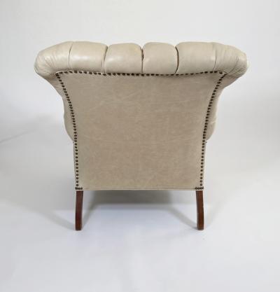 Carl Forslund Rip Van Lee or Sleepy Hollow Leather Chair and Ottoman 1960s