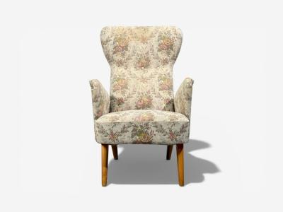 Carl Gustav Hiort af Orn s Carl Gustaf Hiort af Orn s Carl Gustaf Hiort af Orn s Armchair Fabric Lacquered Wood Finland 1940s