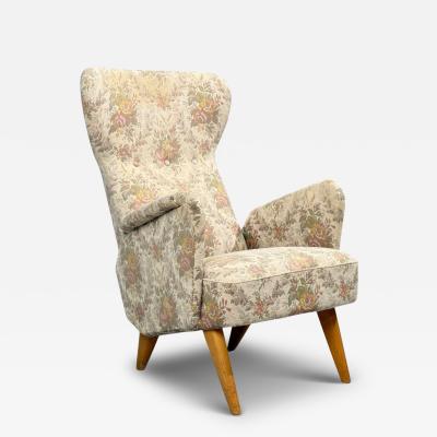 Carl Gustav Hiort af Orn s Carl Gustaf Hiort af Orn s Carl Gustaf Hiort af Orn s Armchair Fabric Lacquered Wood Finland 1940s