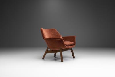 Carl Gustav Hiort af Orn s Carl Gustaf Hiort af Orn s Carl Gustaf Hiort af Orn s Oak Easy Chair for Puunveisto Helsinki Finland 1950s