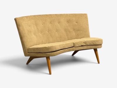 Carl Gustav Hiort af Orn s Carl Gustaf Hiort af Orn s Carl Gustaf Hiort af Orn s Sofa Fabric Lacquered Wood Finland 1940s