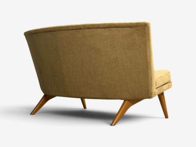 Carl Gustav Hiort af Orn s Carl Gustaf Hiort af Orn s Carl Gustaf Hiort af Orn s Sofa Fabric Lacquered Wood Finland 1940s