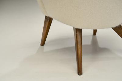 Carl Gustav Hiort af Orn s Carl Gustaf Hiort af Orn s Pedro Armchairs in Sheepskin by Carl Gustaf Hiort af Orn s Finland 1950s