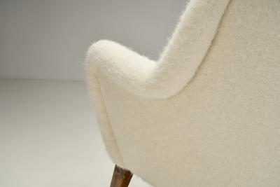 Carl Gustav Hiort af Orn s Carl Gustaf Hiort af Orn s Pedro Armchairs in Sheepskin by Carl Gustaf Hiort af Orn s Finland 1950s