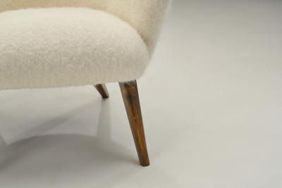 Carl Gustav Hiort af Orn s Carl Gustaf Hiort af Orn s Pedro Armchairs in Sheepskin by Carl Gustaf Hiort af Orn s Finland 1950s