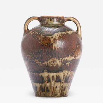 Carl Halier Extraordinary Large Amphora Vase with Sung Glaze by Carl Halier