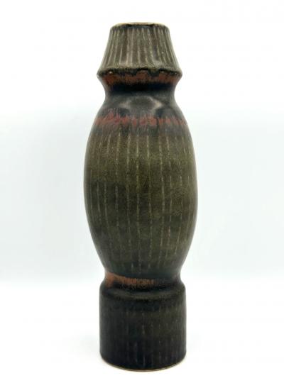 Carl Harry St lhane Brown Glazed Stoneware Vase
