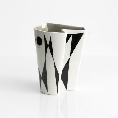 Carl Harry St lhane CARL HARRY STALHANE GEOMETRIC BOWL AND VASE Rorstrand Sweden 1950