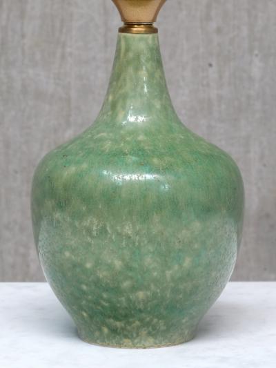 Carl Harry St lhane Carl Harry St lhane Green Ceramic Table Lamp R rstrand Sweden 1950s