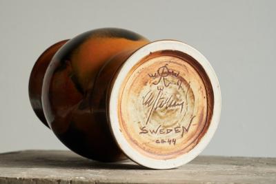 Carl Harry St lhane Carl Harry St lhane Unique Hand Signed Vase for R rstrand Sweden 1967