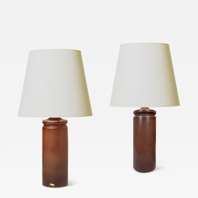 Carl Harry St lhane Pair of Table Lamps by Carl Harry St lhane