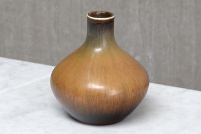 Carl Harry St lhane Rare Carl Harry St lhane Glazed Ceramic Vase in Harfur Glaze R rstrand 1950s