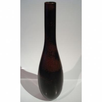 Carl Harry Stalhane Brown Bottle Vase by Carl Harry Stalhane for Rostrand