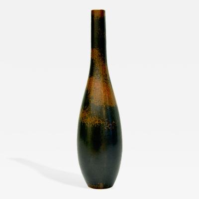 Carl Harry Stalhane Brown Bottle Vase by Carl Harry Stalhane for Rostrand