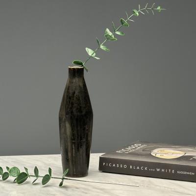 Carl Harry Stalhane R rstrand Swedish Mid Century Modern Grey Stoneware Vase