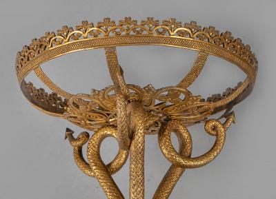 Carl Hiess Pair Carl Hiess Gilded Bronze Epergne Stands