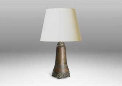 Carl Hjalmar Norrstr m Arts and Crafts Table Lamp by Carl Hjalmar Norrstr m