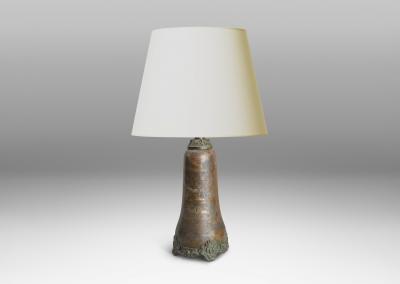 Carl Hjalmar Norrstr m Arts and Crafts Table Lamp by Carl Hjalmar Norrstr m