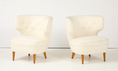 Carl Johan Boman A Pair of Carl Johan Boman Club Chairs Finland Circa 1940s
