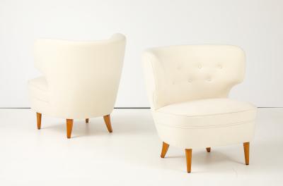 Carl Johan Boman A Pair of Carl Johan Boman Club Chairs Finland Circa 1940s