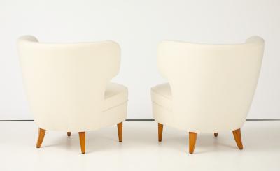 Carl Johan Boman A Pair of Carl Johan Boman Club Chairs Finland Circa 1940s