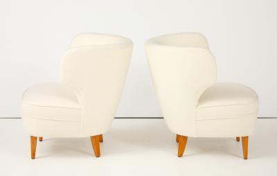 Carl Johan Boman A Pair of Carl Johan Boman Club Chairs Finland Circa 1940s