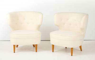 Carl Johan Boman A Pair of Carl Johan Boman Club Chairs Finland Circa 1940s