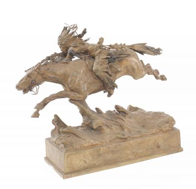 Carl Kauba Bronze Native American